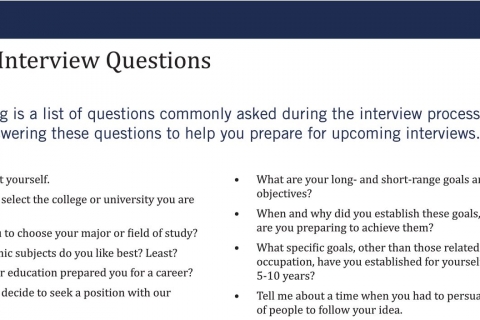 interview questions sample business