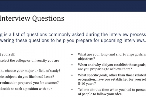 Sample Interview Questions – KelleyConnect | Kelley School of Business