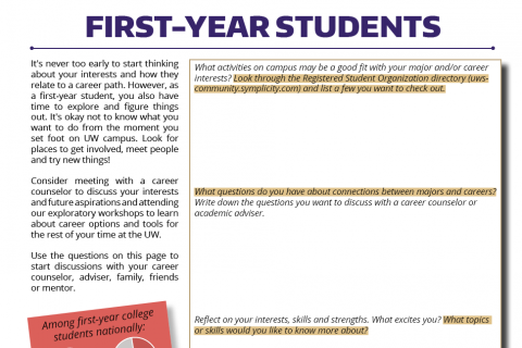 Why Visit us as a First Year Student?