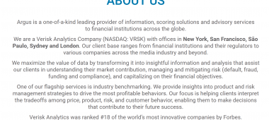 Argus Information and Advisory Services