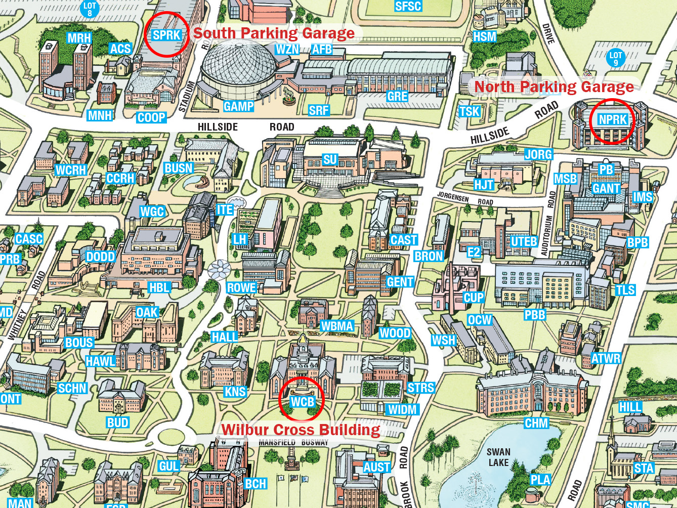 UConn Campus Map